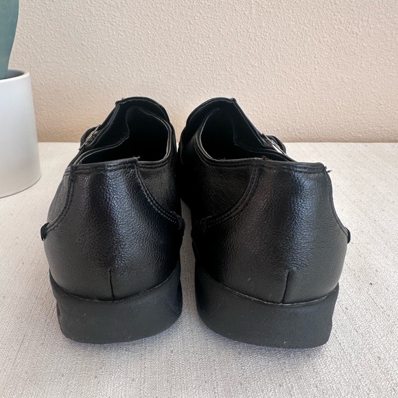 Comfortview Natalia Black Faux Leather Casual Comfy Loafers Women’s 10M - Picture 10 of 14